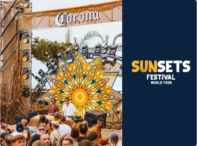 Par de entradas para Sunset Session de Corona