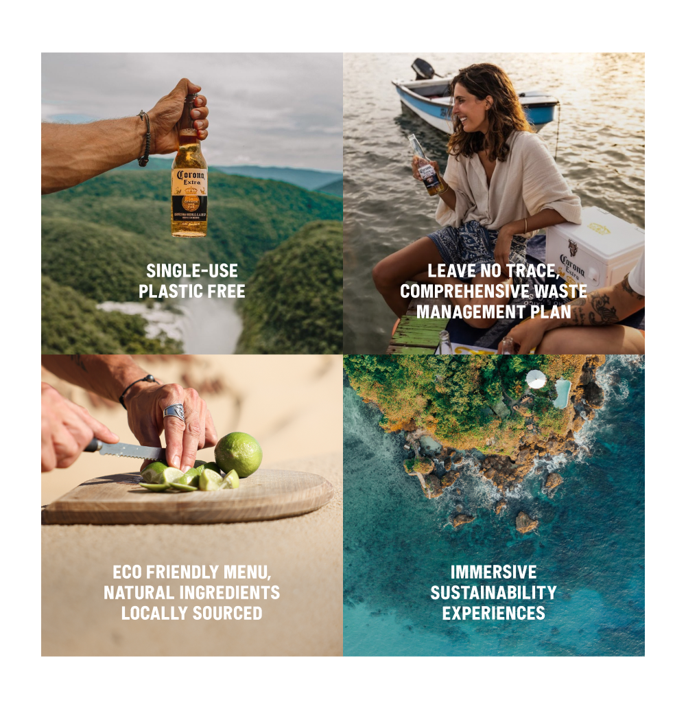 Corona plastic free four imagens example about plastic free
